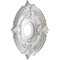 Ekena Millwork Attica PVC Clng Medallion (Fits Canopies up to 5 5/8"), Metallic Gold Rush, 16"OD x 3 1/2"ID x 1"P CMP16ATCGH - alternate 5